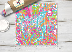 Lilly Inspired  Pattern Adhesive Vinyl L096