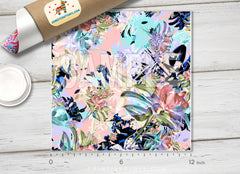 Floral Prints Patterned Adhesive Vinyl 847