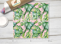 Tropical Palm Leaves Pattern HTV 1522