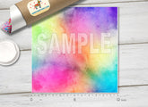 Rainbow Watercolor HTV 1496 - Donkey Craft Vinyl