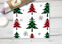 Christmas Patterned Adhesive Vinyl X073 - Donkey Craft Vinyl