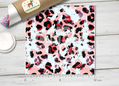 Leopard Print Adhesive Vinyl 1317 - Donkey Craft Vinyl