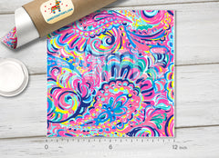 Lilly Inspired Psychedelic Sunshine Pattern Adhesive Vinyl L044