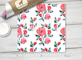 Watercolor Red Rose Floral Adhesive Vinyl 1515 - Donkey Craft Vinyl