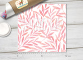 Pink Botanical Adhesive Vinyl 1388 - Donkey Craft Vinyl