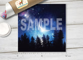 Starry Night Sky & Crescent Moon HTV 1484 - Donkey Craft Vinyl