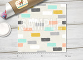 Abstract Brick Adhesive Vinyl 1276