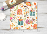Floral Pumpkins HTV 1501 - Donkey Craft Vinyl