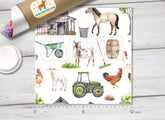 Farm Animals and Tractor Pattern HTV 1572