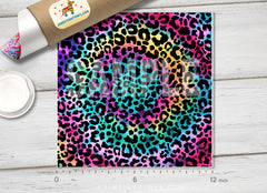 Tie Dye Leopard Print Pattern HTV 1565