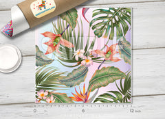 Pastel Tropical Floral Pattern HTV 1524