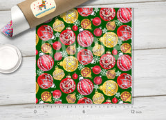 Christmas Patterned Adhesive Vinyl X123 - Donkey Craft Vinyl