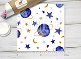Watercolor Celestial Space Galaxy Adhesive Vinyl 1346 - Donkey Craft Vinyl