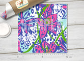 Lilly Inspired Cheetah in junglePattern Adhesive Vinyl L038