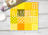 Geometric Patchwork Pattern Adhesive Vinyl Adhesive Vinyl 1336 - Donkey Craft Vinyl