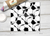 Black and White Soccer Ball Adhesive Vinyl 1419 - Donkey Craft Vinyl