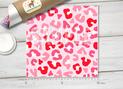 Pink Cheetah Print Adhesive Vinyl 1584