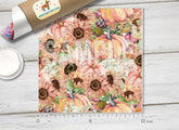 Pumpkin Patterned Adhesive Vinyl H058