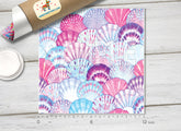Watercolor Seashell HTV 1481 - Donkey Craft Vinyl