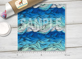 Blue Wave Pattern Adhesive Vinyl 623