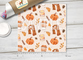Pumpkin Patterned Adhesive Vinyl H062