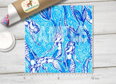 Lilly Inspired Mermaid Pattern Adhesive Vinyl L009