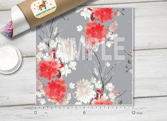 Botanical Floral Pattern Adhesive Vinyl 671