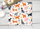 Cute Cartoon Dogs and Crowns Adhesive Vinyl 1531 - Donkey Craft Vinyl