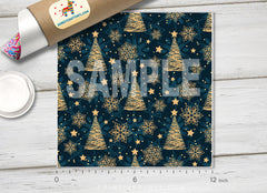 Christmas Tree Patterned Adhesive Vinyl X015