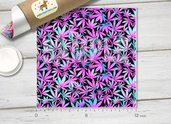 Cannabis Leaf Pattern Adhesive Vinyl 1544