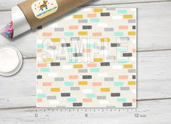 Abstract Brick Adhesive Vinyl 1276