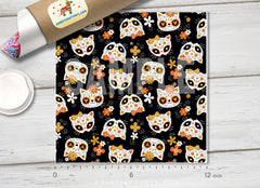 Cat skull Patterned Adhesive Vinyl H014