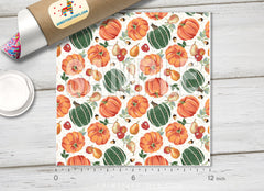 Autumn Harvest Fruits and Pumpkins Adhesive Vinyl 1414 - Donkey Craft Vinyl