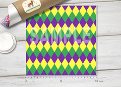 Mardi Gras Pattern Adhesive Vinyl 627