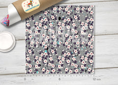 Dainty Floral Adhesive Vinyl 1495 - Donkey Craft Vinyl
