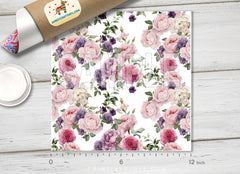 Rose Flowers Pattern Adhesive Vinyl 942