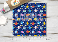 Cute Outer Space Planets Patterned HTV 1455 - Donkey Craft Vinyl