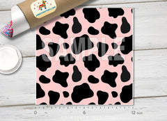 Pink Cow Print Adhesive Vinyl Adhesive Vinyl 1306 - Donkey Craft Vinyl