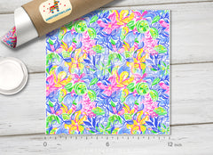 Lilly Inspired Floral Patterned HTV L139