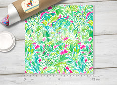 Lilly Inspired Jungle Cheetah Pattern Adhesive Vinyl L052
