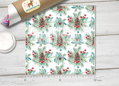 Christmas Patterned Adhesive Vinyl X012 - Donkey Craft Vinyl