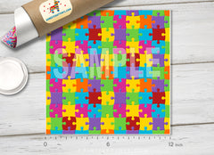 Autism Awareness Pattern Adhesive Vinyl 795