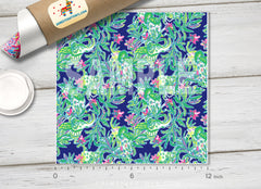 Lilly Inspired Floral Patterned HTV L142