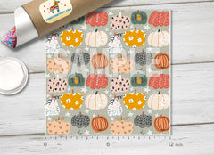 Pumpkin Patterned Adhesive Vinyl H052