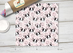 Boston Terrier Dog Pattern HTV 1549