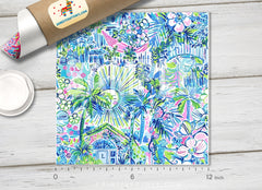 Lilly Inspired Pattern Adhesive Vinyl L112