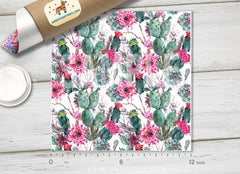 Watercolor Cactus Pattern Adhesive Vinyl 813