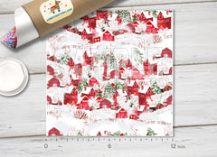 Christmas Patterned Adhesive Vinyl X093 - Donkey Craft Vinyl