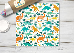 Dinosaur Jungle Adhesive Vinyl 1472 - Donkey Craft Vinyl