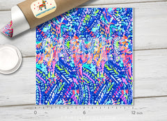 Lilly Inspired Pattern Adhesive Vinyl L085